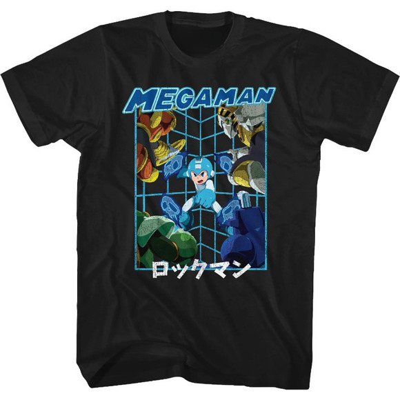 Skull Barrier Mega Man Tshirt - Picture 1 of 4